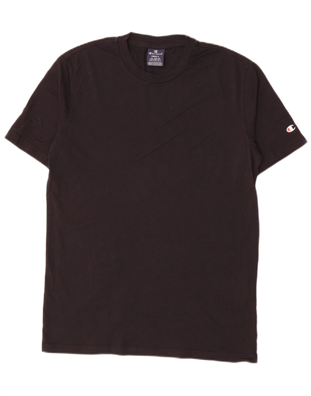 T-shirt da uomo Champion Top piccola in cotone nero