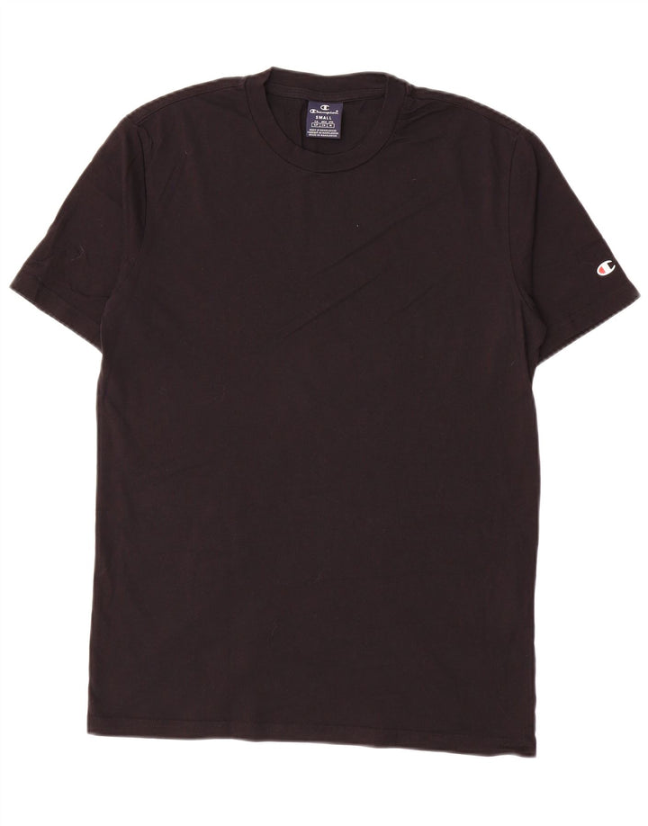 T-shirt da uomo Champion Top piccola in cotone nero