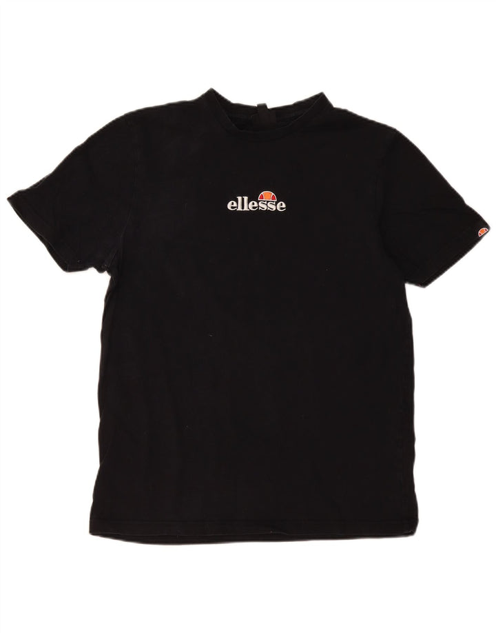 T-shirt da uomo slim fit Ellesse, taglia grande, in cotone nero