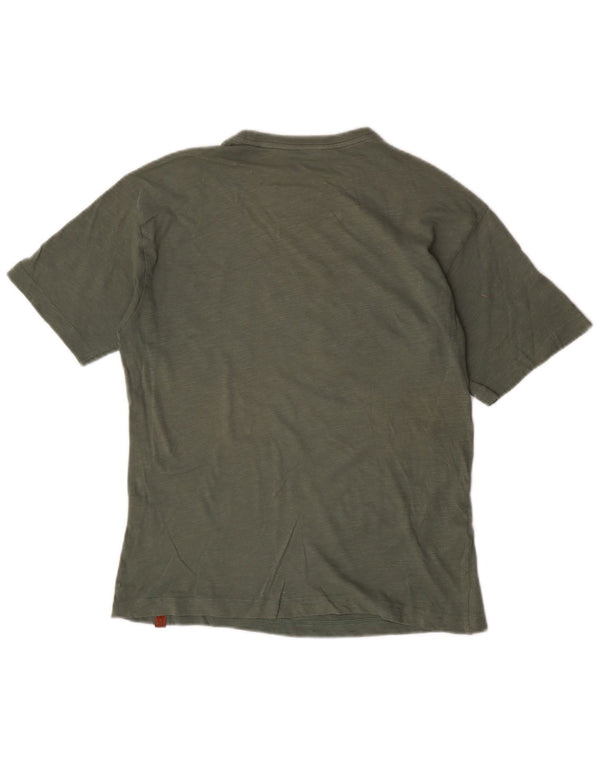 T-shirt grafica da bambino Benetton Top 13-14 anni 3XL cotone kaki