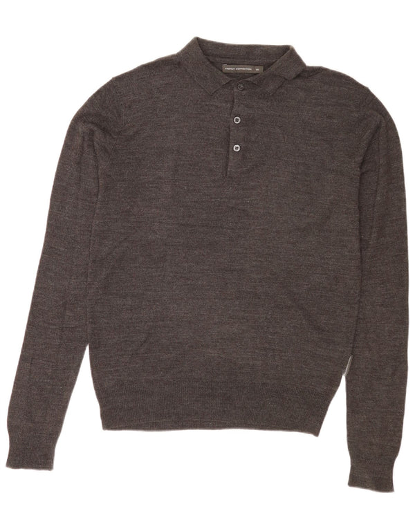 Maglione da uomo con collo alto French Connection XS in acrilico grigio