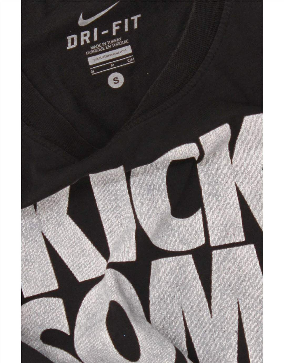 T-shirt grafica Nike Dri Fit da uomo, piccola, nera
