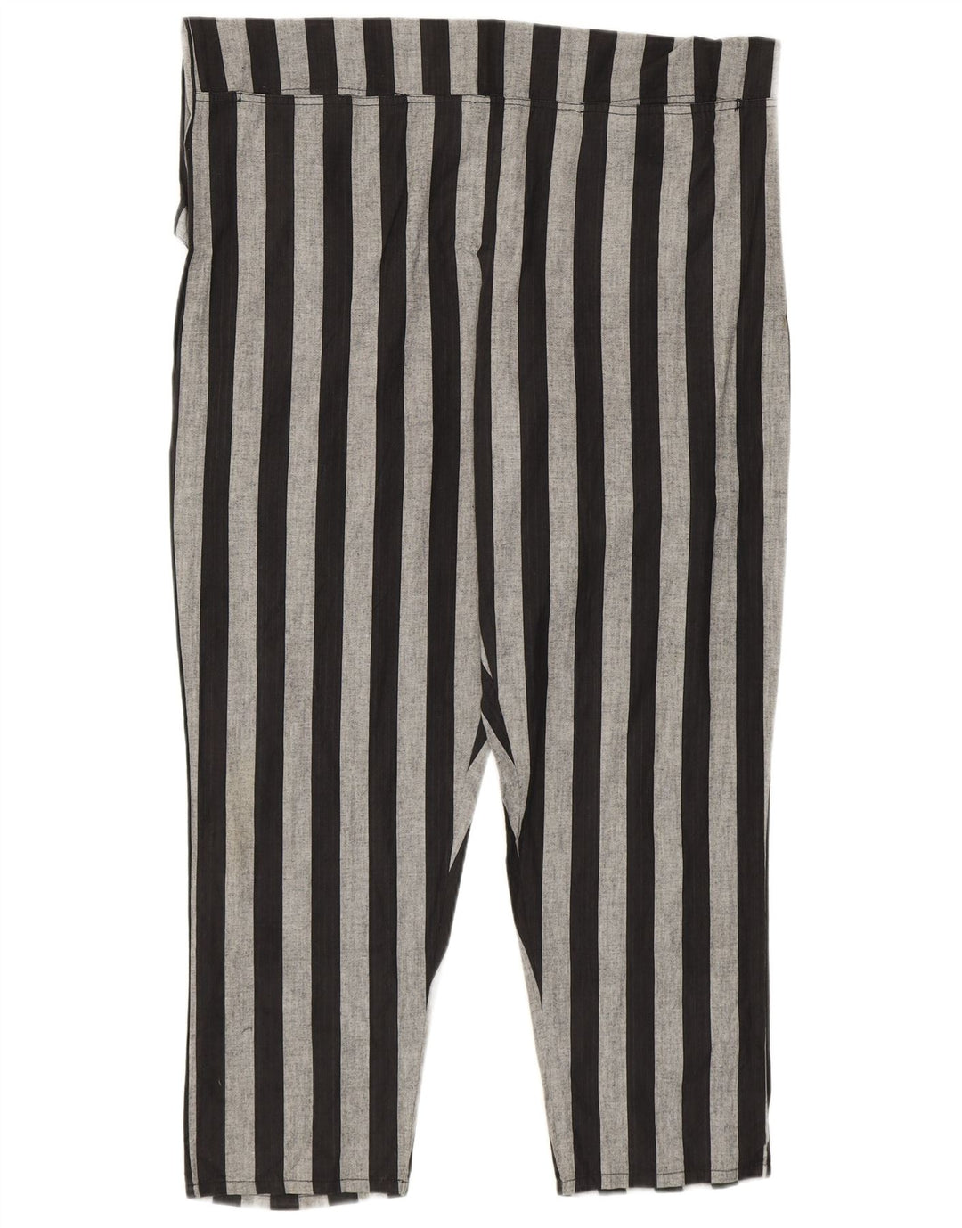 Tuta senza maniche vintage da donna UK 14 a righe nere medie