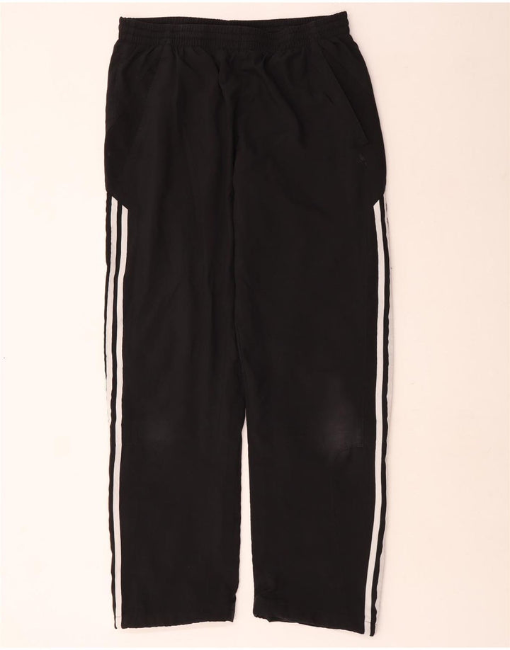 Pantaloni da tuta da uomo Adidas UK 42/44 Large Nero Poliestere