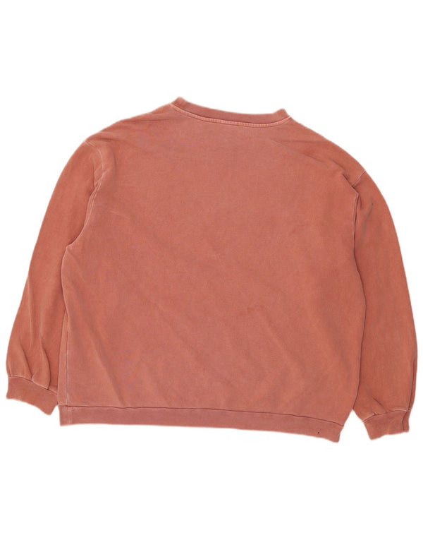 Levi's Donna Felpa Oversize Maglione UK 14 Medio Rosso Cotone