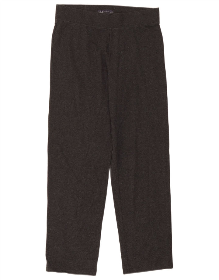 Pantaloni da tuta da donna Marks & Spencer UK 10 piccoli in cotone grigio