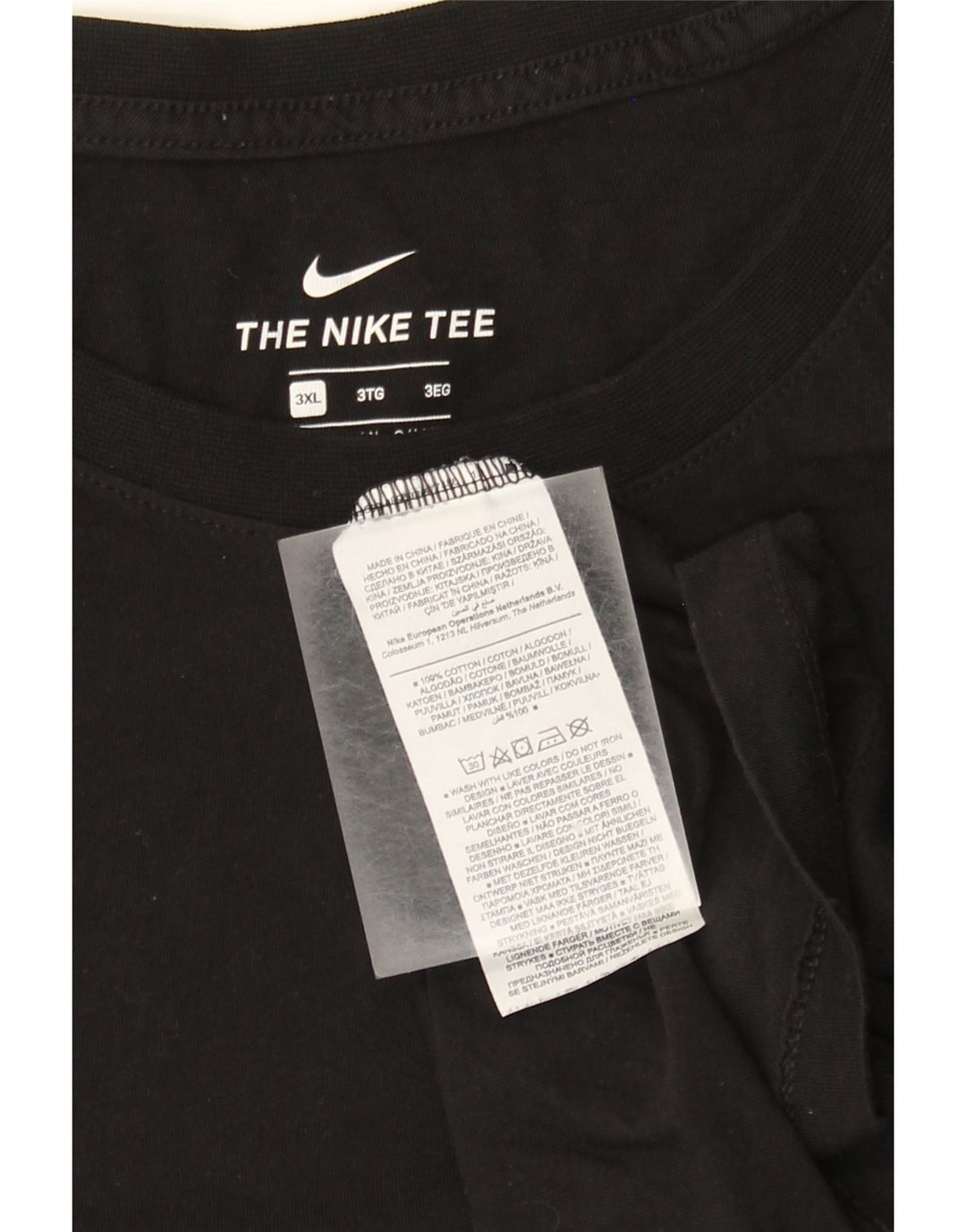 T-shirt da uomo Nike Top 3XL in cotone nero