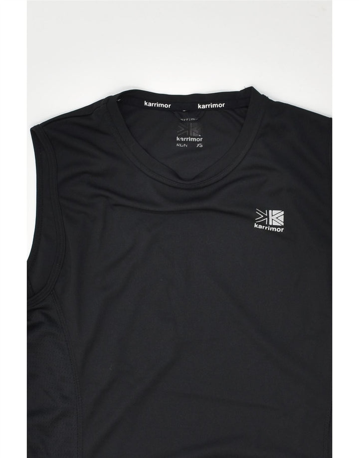 KARRIMOR Mens Vest Top XS Black Polyester | Vintage Karrimor | Thrift | Second-Hand Karrimor | Used Clothing | Messina Hembry 