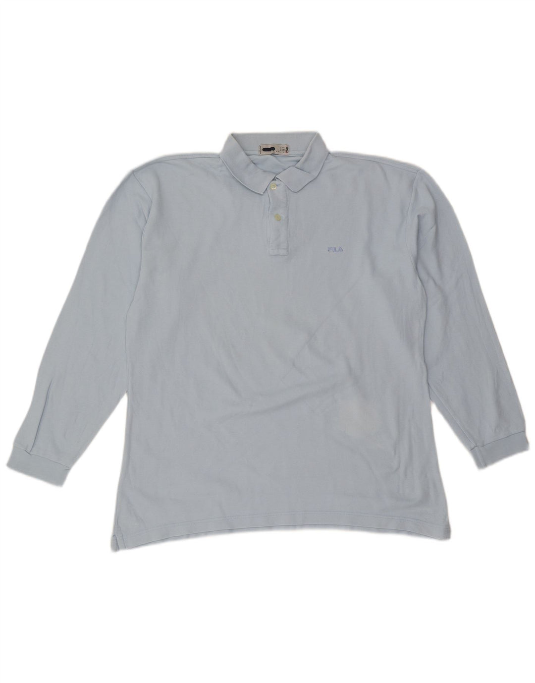 Polo da uomo a maniche lunghe FILA grande blu