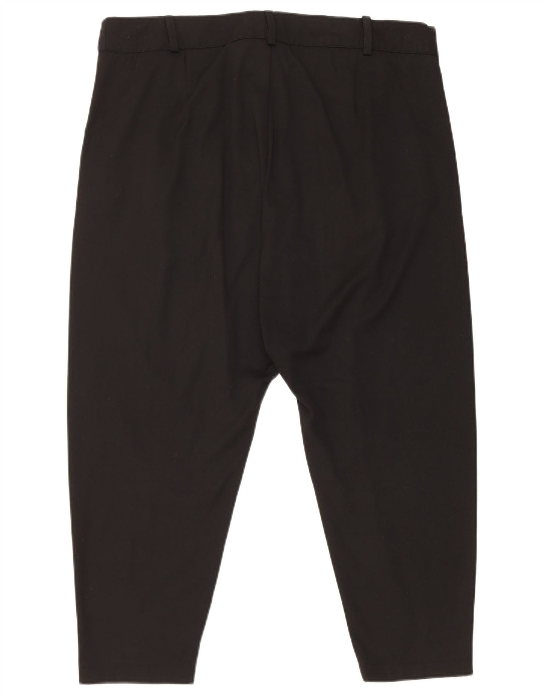 Pantaloni Capri da donna con cavallo basso Zara XL W36 L19 poliestere nero