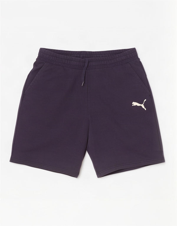 Pantaloncini sportivi da uomo Puma Large in cotone blu navy