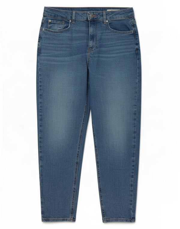 Jeans affusolati mamma Marks & Spencer da donna UK 12 medio W30 L26 cotone blu