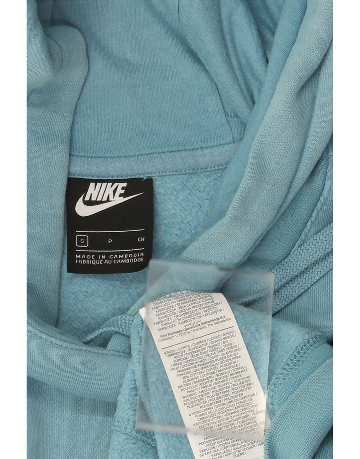 Felpa con cappuccio da uomo Nike Small Blue Cotton Sports