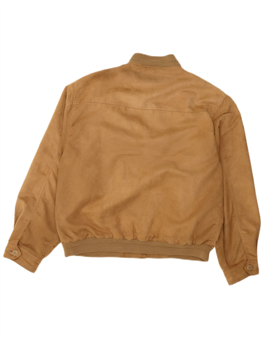 Giubbotto bomber vintage da uomo UK 42 XL poliestere marrone