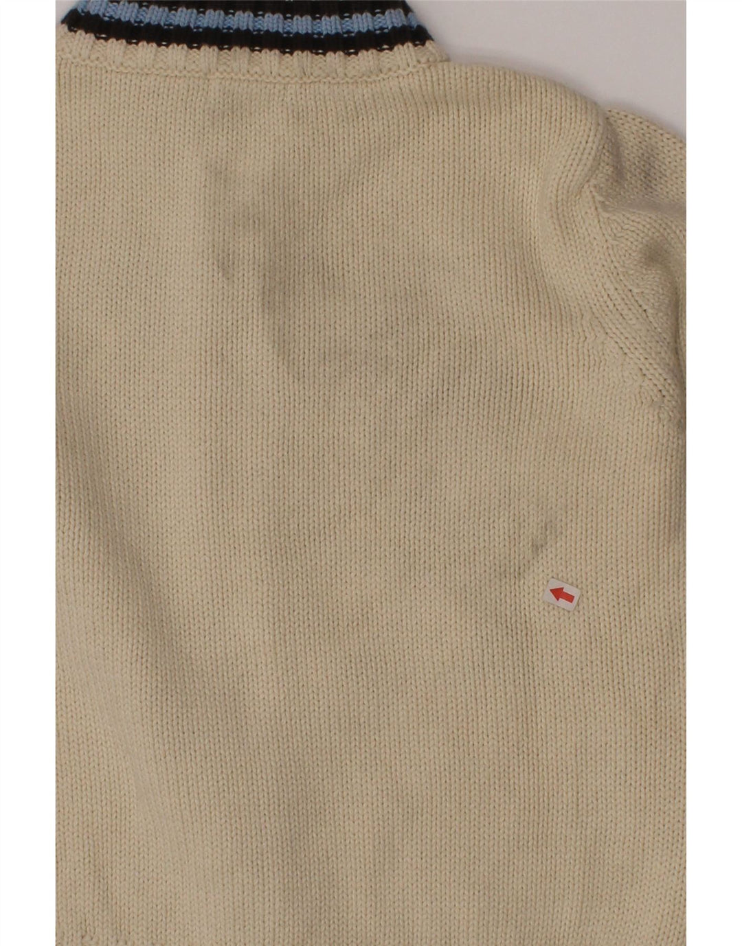 Maglione Cardigan Grafico Benetton Bambino 3-4 Anni Beige
