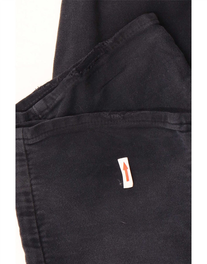 Pantaloni casual regolari da uomo Marks & Spencer W36 L29 cotone blu navy