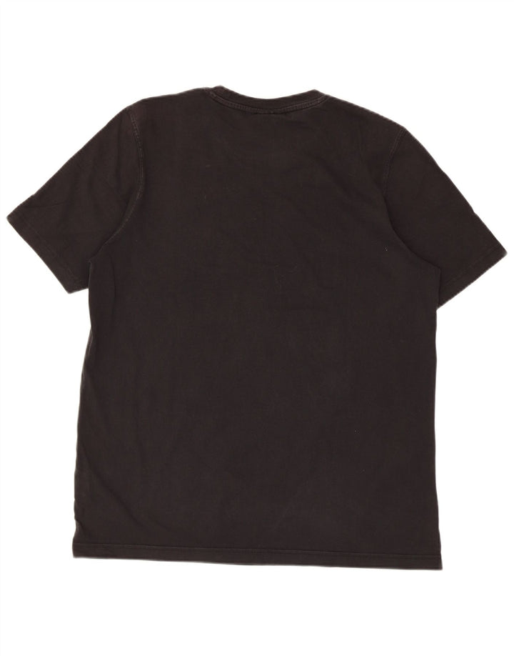 T-shirt grafica da uomo Adidas Top in cotone nero medio