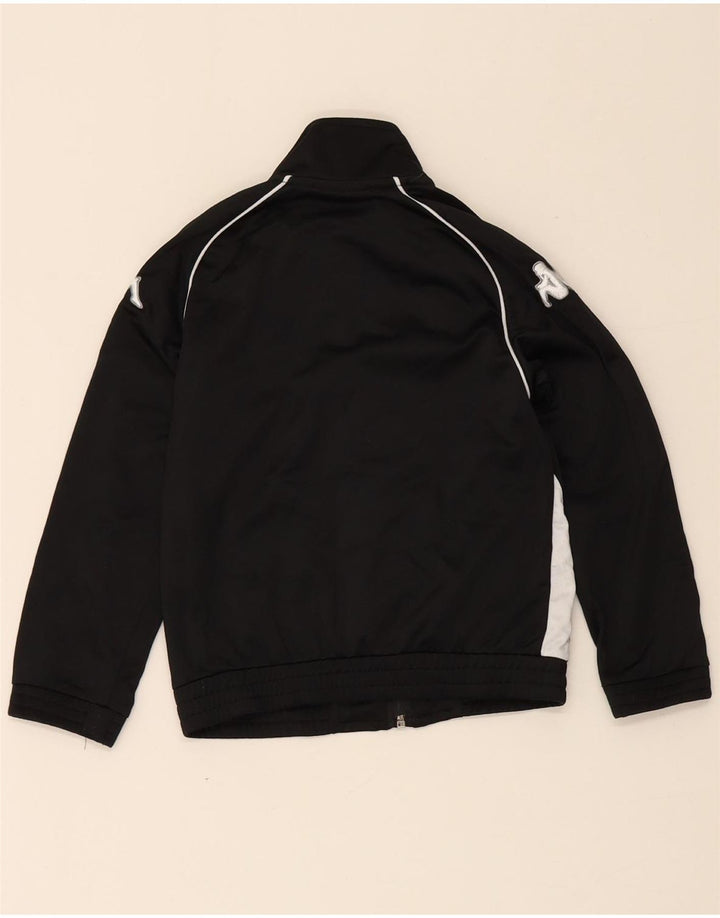 Giacca da tuta grafica Kappa da bambino 5-6 anni Colorblock nera