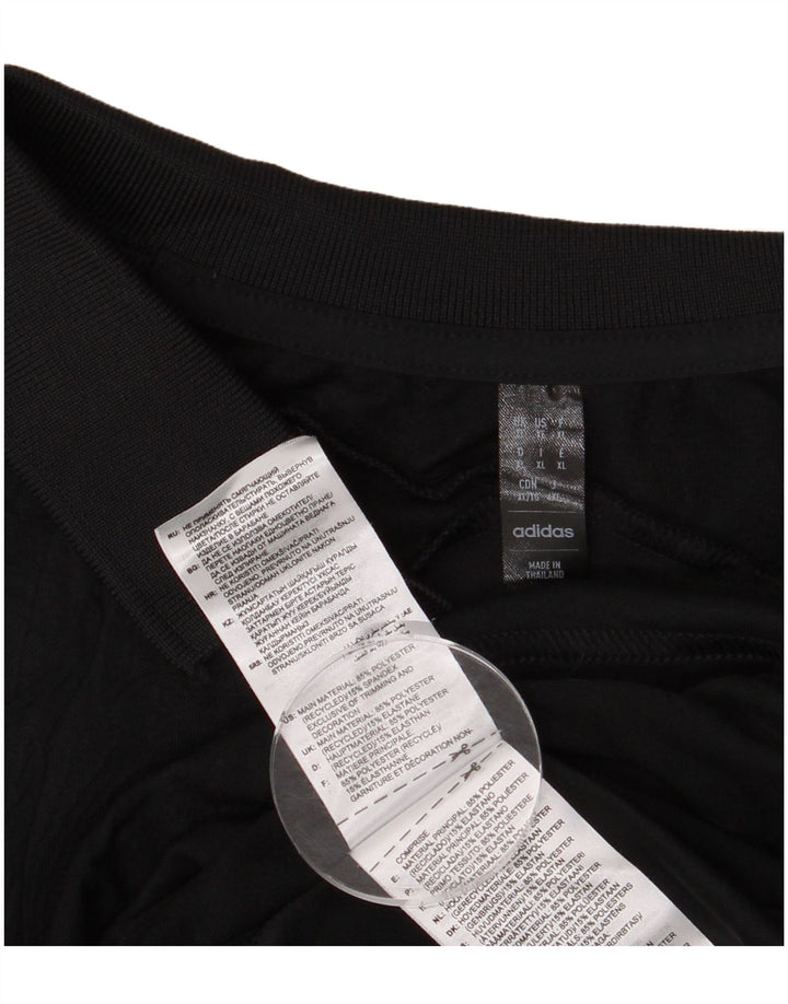 Polo Adidas Aeroready da uomo XL in poliestere nero