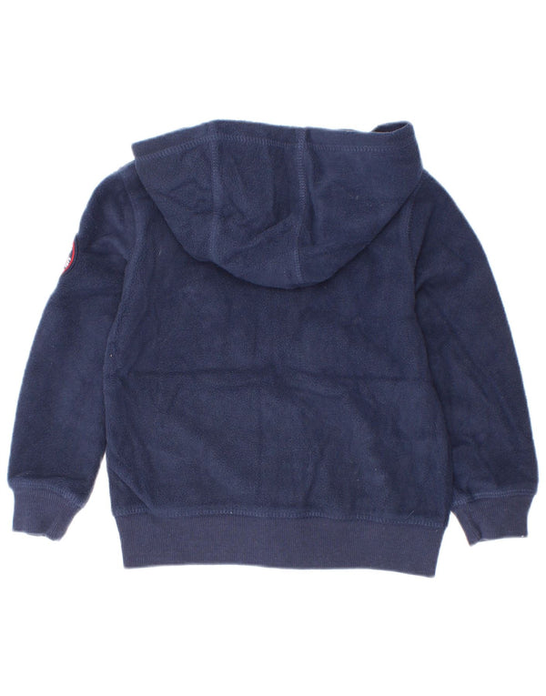Maglione con cappuccio e zip in pile per neonati Levi's 18-24 mesi in poliestere blu navy