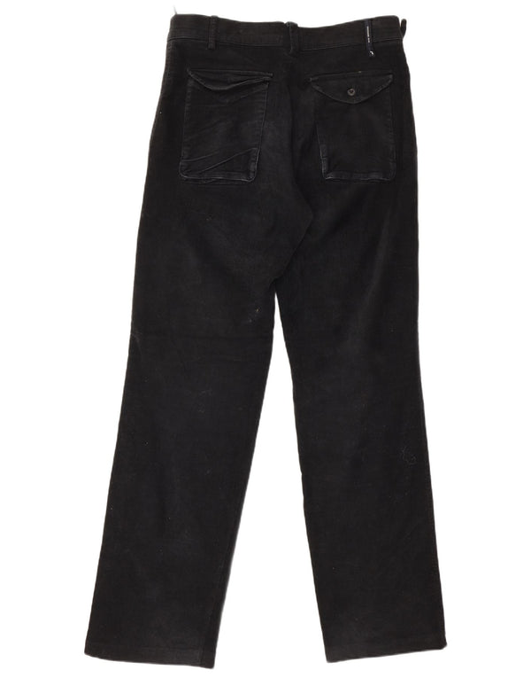 Pantaloni Chino Dritti Uomo Trussardi IT 48 Medio W32 L33 Cotone Nero