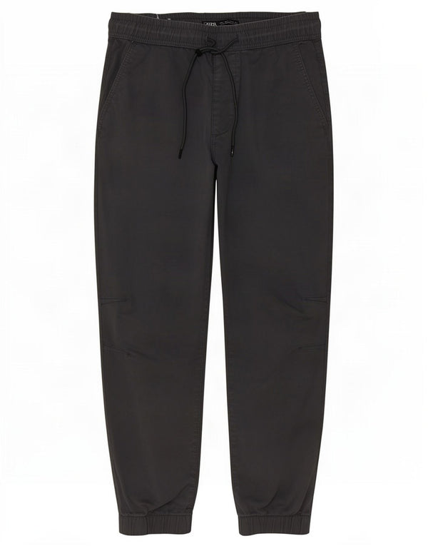 Pantaloni chino da uomo Zara Joggers piccoli W30 L28 cotone grigio