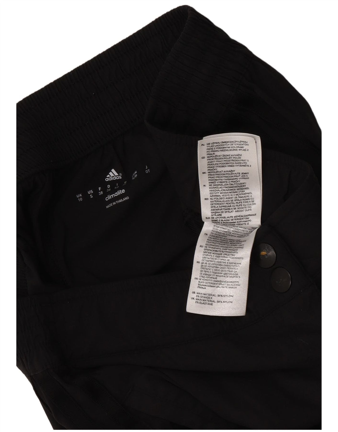 Pantaloni dritti da donna Adidas UK 10 Small W30 L28 poliestere nero