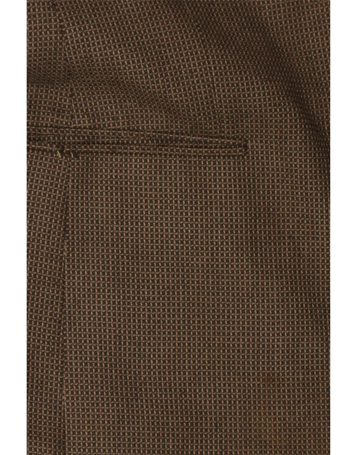 Giacca blazer a 2 bottoni da uomo Marks & Spencer UK 38 a quadri marrone medio