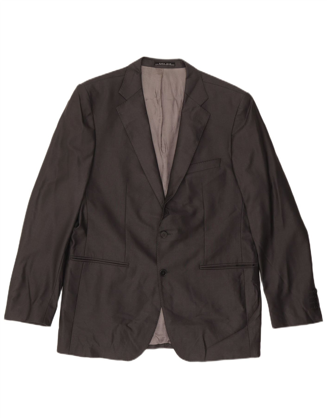 Giacca Blazer a 2 Bottoni ZARA da Uomo EU 54 XL Grigia