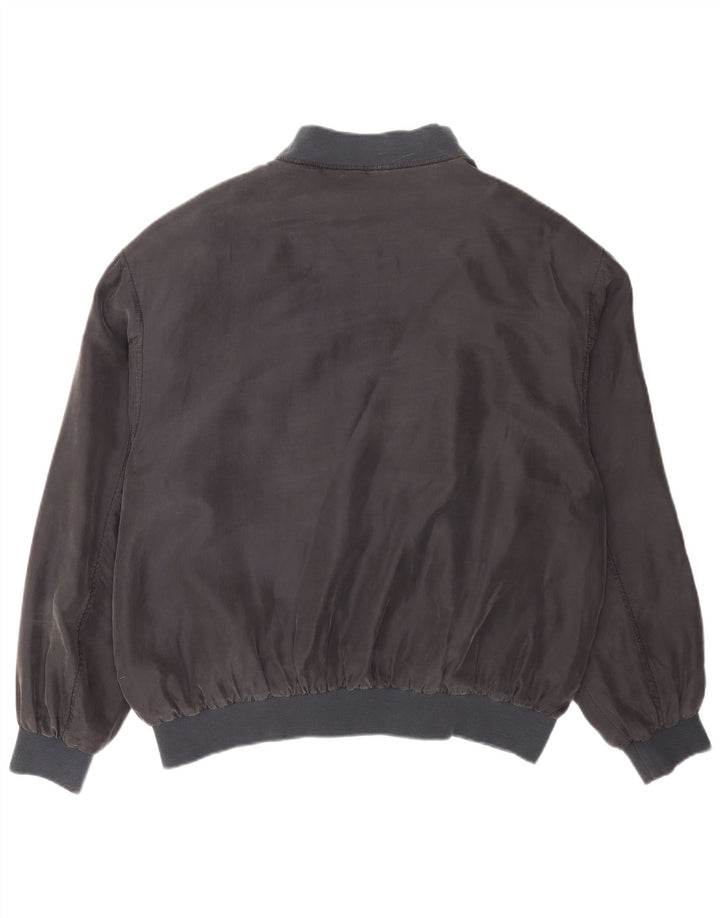 Giubbotto bomber vintage da uomo UK 42 XL blu navy classico