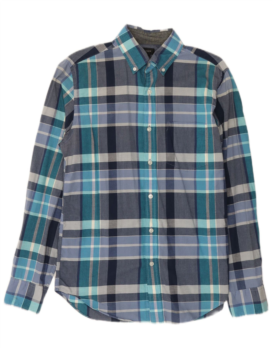 Camicia da uomo J. Crew in cotone a quadri blu piccolo