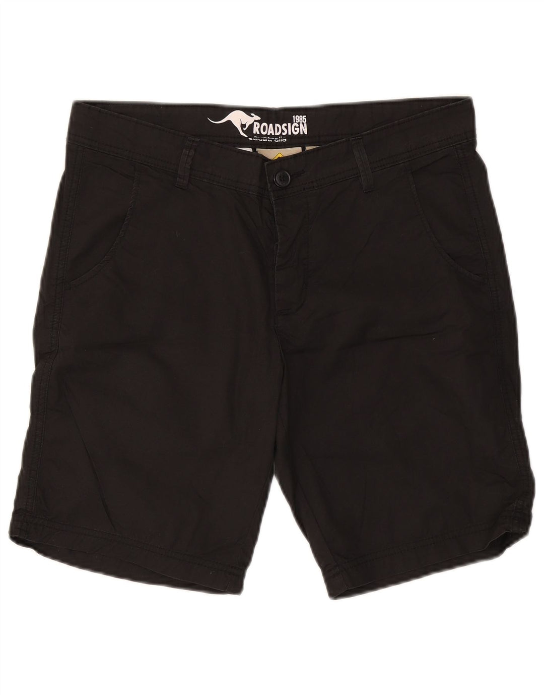 Pantaloncini chino da uomo Roadsign Australia W32 cotone nero medio