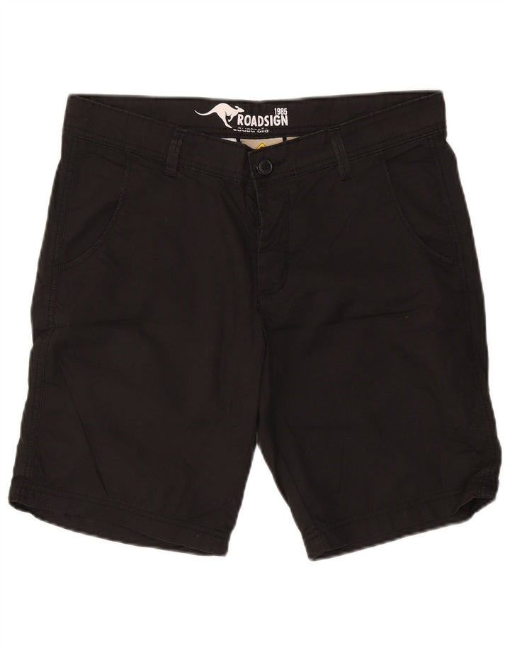Pantaloncini chino da uomo Roadsign Australia W32 cotone nero medio