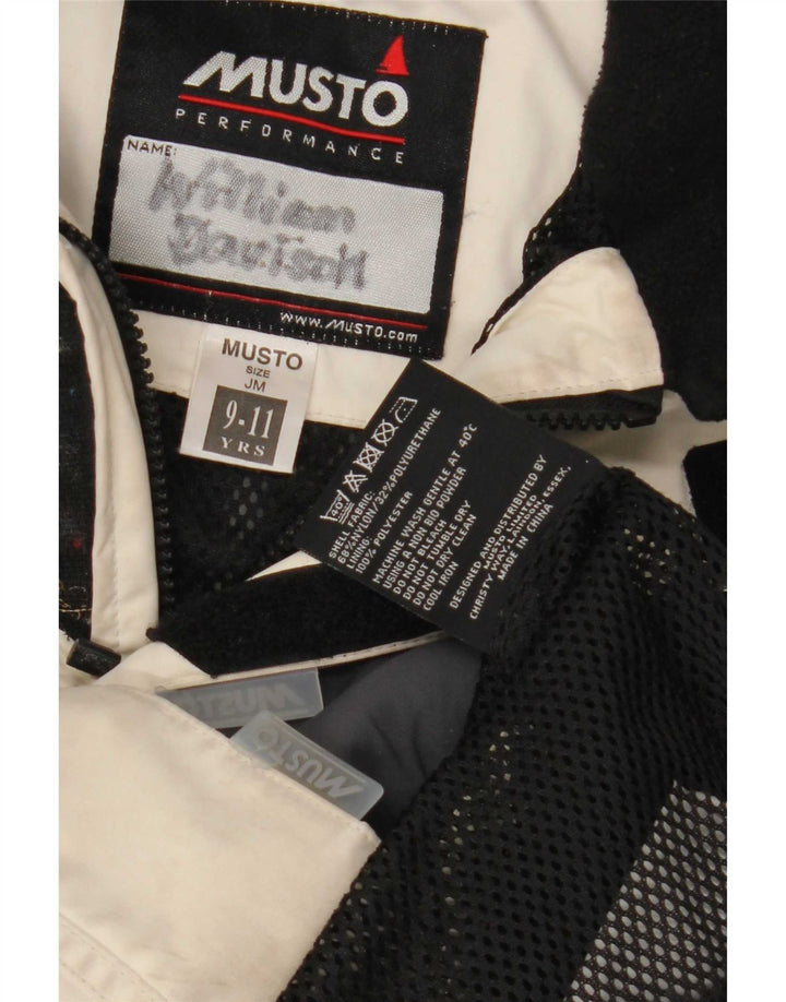 Giacca impermeabile con cappuccio Musto da ragazzo 9-10 anni Colorblock nero
