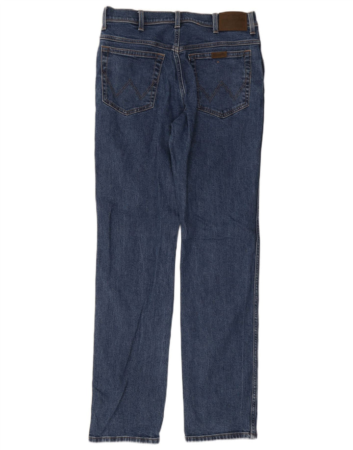 Jeans dritti da uomo Wrangler W34 L34 cotone blu