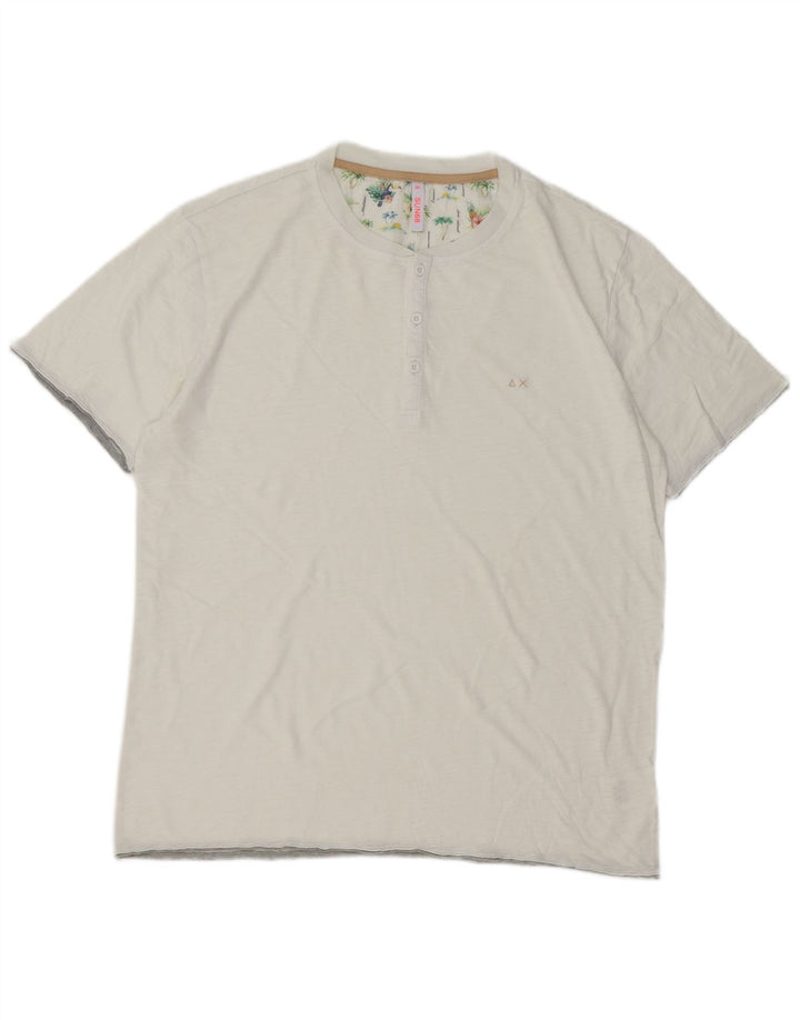 T-shirt da uomo Sun68 Top 2XL cotone bianco