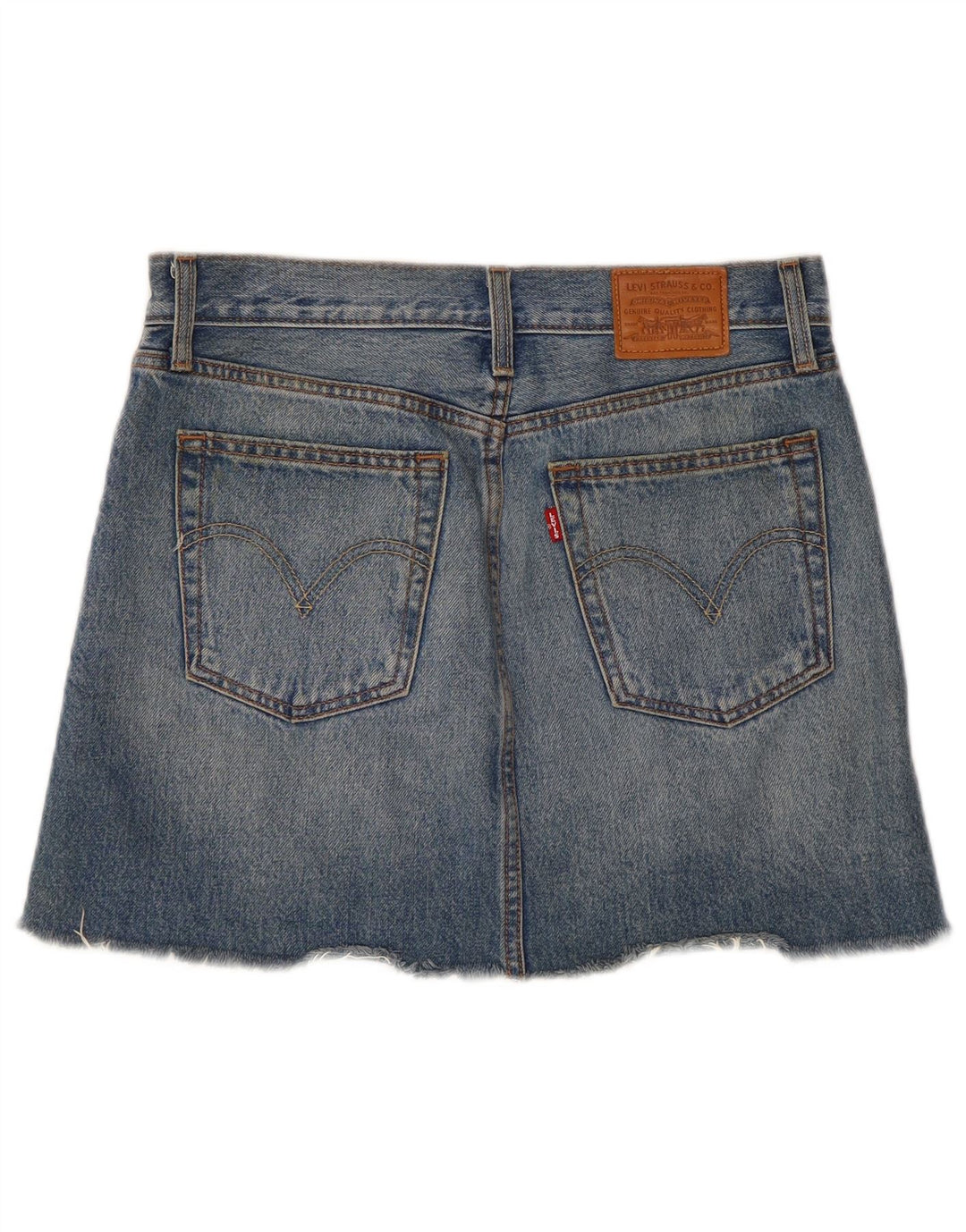 Gonna di jeans da donna Levi's W27 piccola in cotone blu