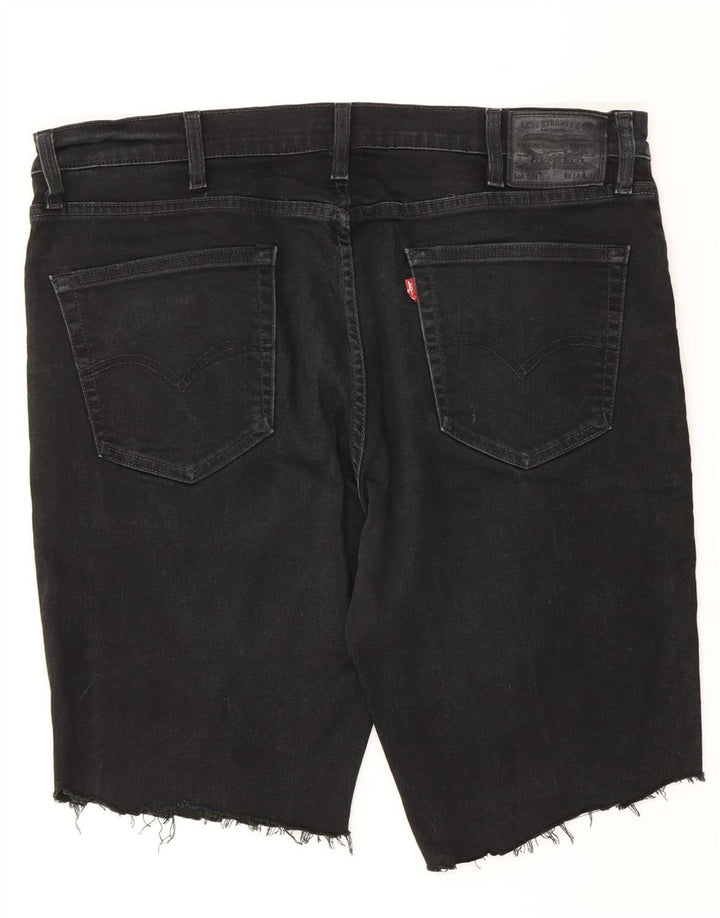 Pantaloncini di jeans Levi's 511 da uomo W38 XL in cotone nero