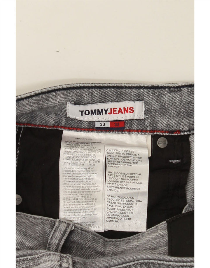 TOMMY HILFIGER Jeans slim Scanton da uomo W30 L32 cotone grigio