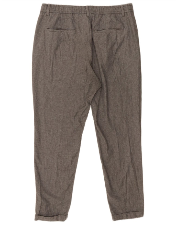 ZARA Mens Tapered Chino Trousers Large W32 L25 Grey Polyester