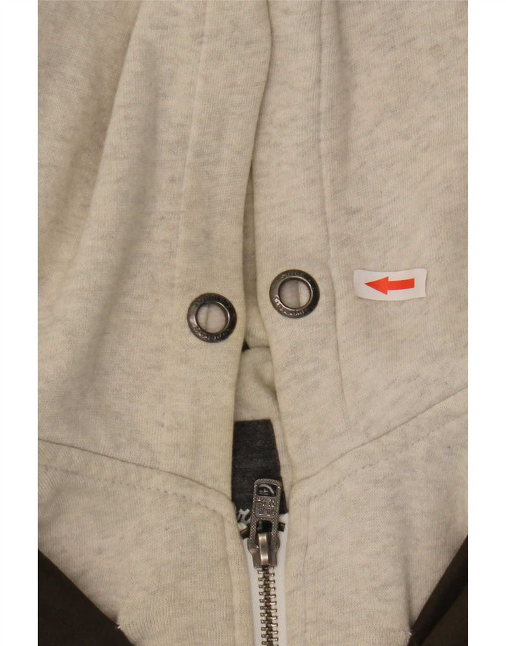 Giubbotto bomber con cappuccio da donna Superdry UK 14 cotone color block color kaki medio