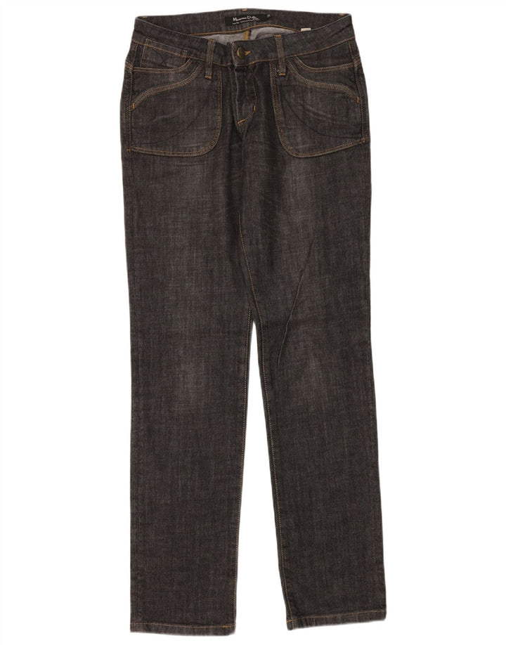 Jeans dritti da donna Massimo Dutti W31 L34 cotone blu navy