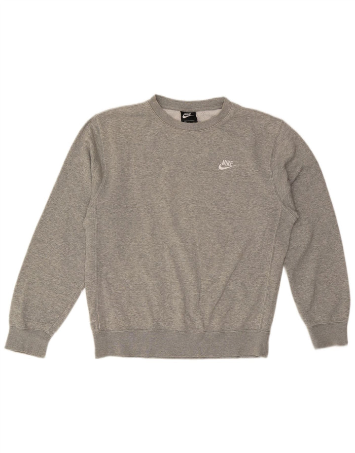Felpa da uomo NIKE Maglione piccolo in cotone grigio