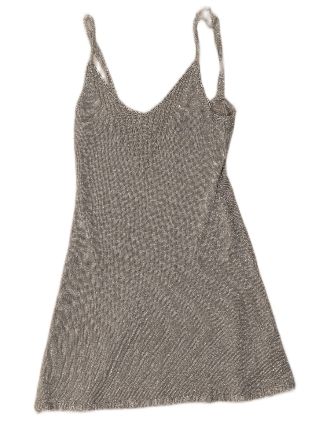 Abito sottoveste da donna Topshop UK 8 piccolo in viscosa argento
