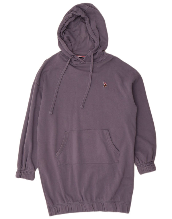 Polo Assn. Abito oversize con cappuccio da donna UK 6 XS Blu navy in cotone
