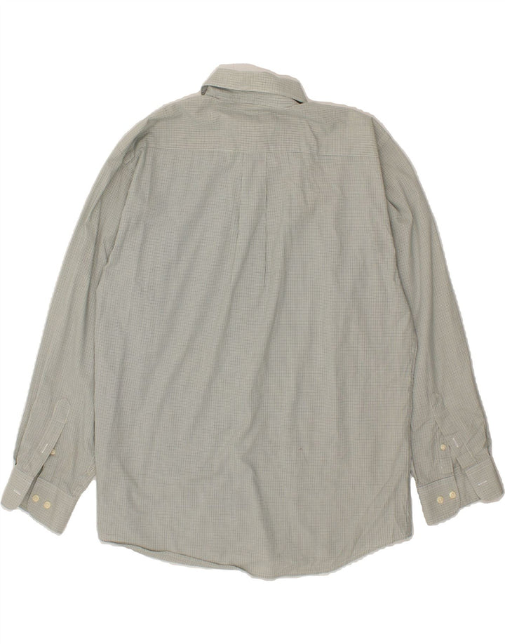 DOCKERS Mens Shirt Large Green Check Polyester Vintage Dockers and Second-Hand Dockers from Messina Hembry 