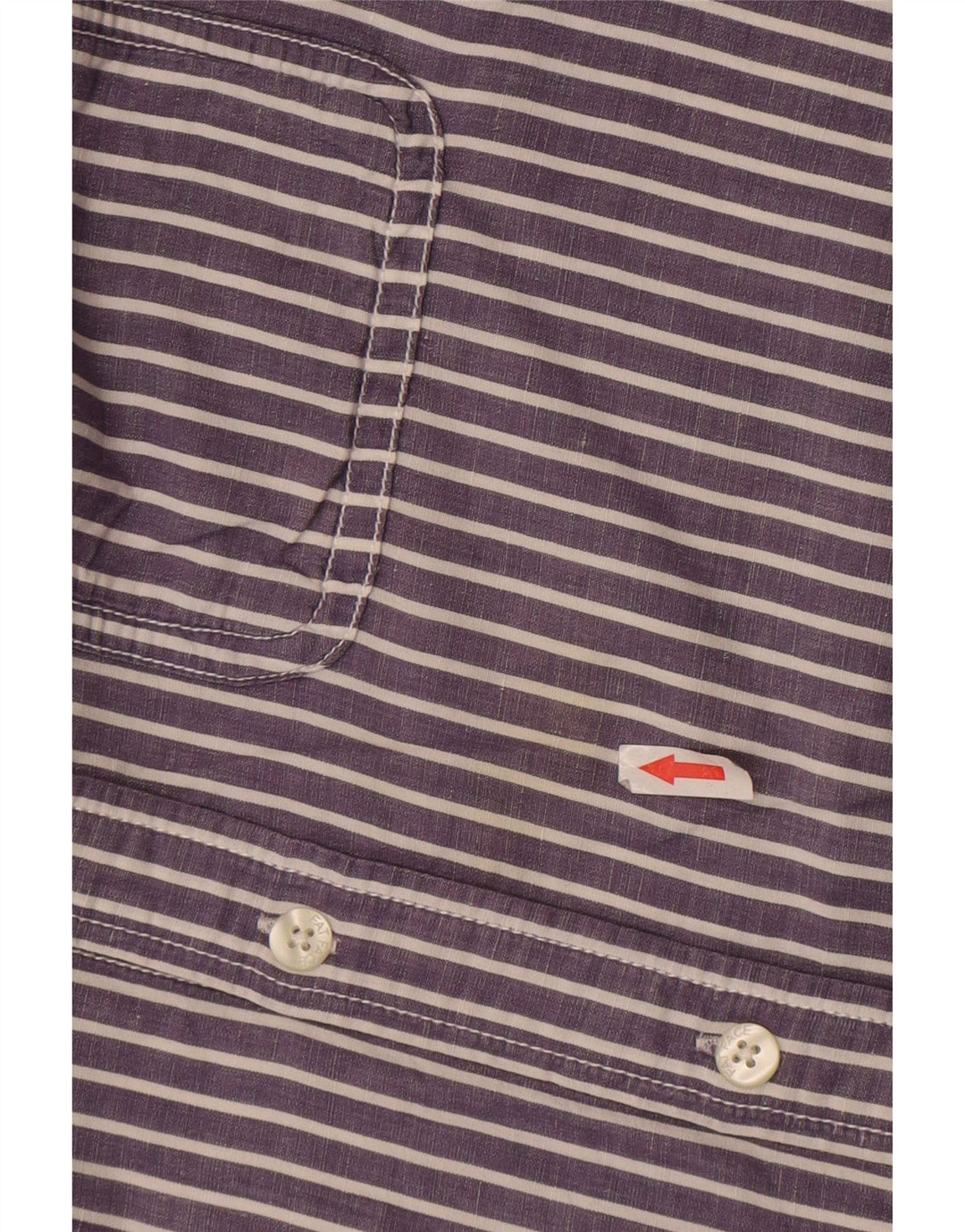 Camicia da uomo Fat Face XL in cotone a righe blu navy