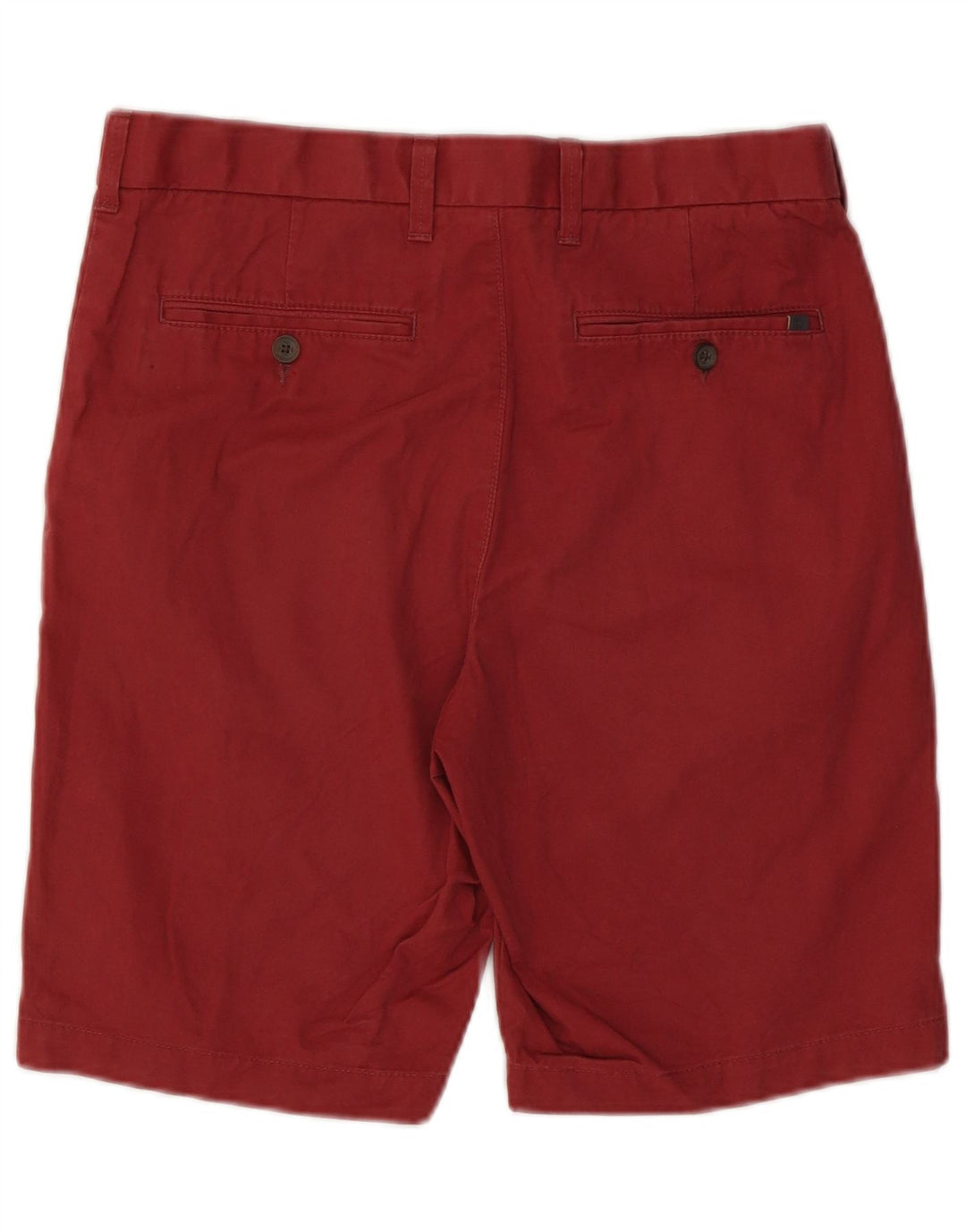 Pantaloncini chino da uomo Marks & Spencer W30 cotone bordeaux medio
