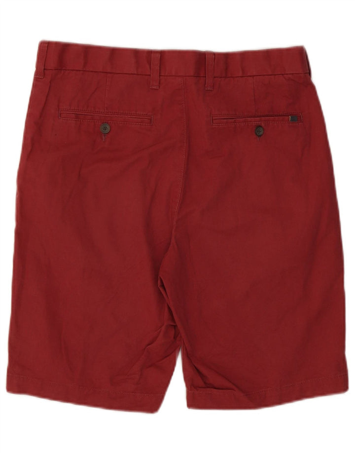 Pantaloncini chino da uomo Marks & Spencer W30 cotone bordeaux medio