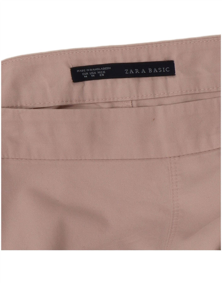 Pantaloni casual dritti da donna Zara medi W30 L27 Rosa